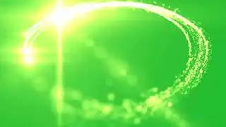 Green Screen | Light Particles Moving