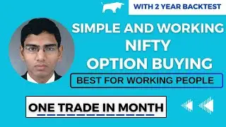 WORKING PEOPLE TRADING - NIFTY OPTION BUYING || 1 TRADE A MONTH  || LOW BROKERAGE TRADING