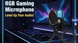 RGB Gaming Microphone Unboxing Review