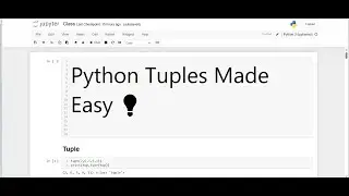 Python Class 31: Mastering Tuples in Python – Creation, Operations, and Real-Life Use Cases!