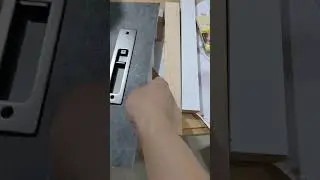 Do it yourself! sliding Door edge pull Technology tools can increase work productivity #diy #wood