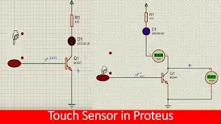 how to use touch sensor in Proteus tutorial