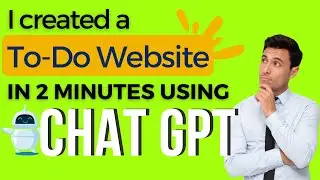 Create a To-Do List Website in 2 Minute using ChatGPT #openai #chatgpt