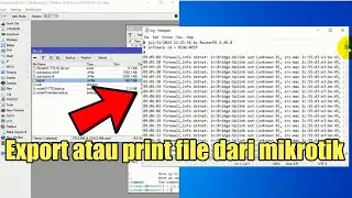 How to export or print files from Mikrotik