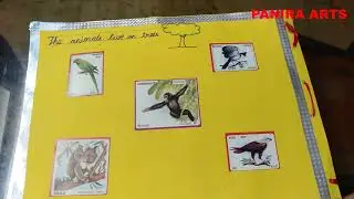 EVS project on  topic animals around us || school project || environmental science || panira arts