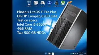 Phoenix LiteOS 11 Pro Plus on HP Compaq 8200 Elite Installation Test on VirtualBox! (Time Lapse)