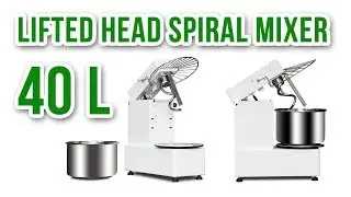 HS40T 40 Liter Lifted Head Spiral Dough Mixer