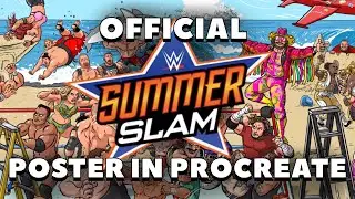 WWE Summerslam - How to make a poster in Procreate