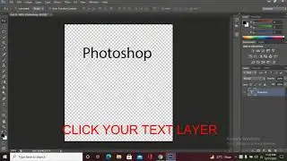 How to move a Text in Photoshop.