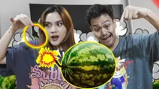 SEMANGKA MELEDAK PAKAI RIBUAN KARET BARENG AYANG