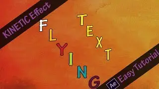 Flying Upside Down Text Animation - After Effect Easy Tutorial