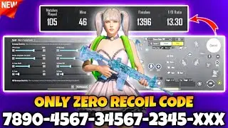 BGMI BEST 🔥 SENSITIVITY SETTINGS | BGMI SENSITIVITY CODE TODAY | BGMI ZERO RECOIL SENSITIVITY CODE.
