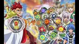 【陀螺對戰】DB世代『神聖拉斐爾0』VS 大陸『颶風戰魂2』全部陀螺