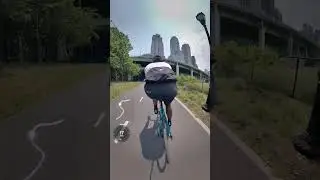 Beginning of the West Side Cycling Sprint in NYC! #insta360 #canyon #nyc