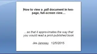 How to read a .pdf like a book with facing pages