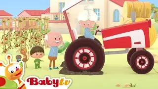 Фермер жил в долине 🚜 | Детские стишки и песни | BabyTV Pусский BabyTVPусский