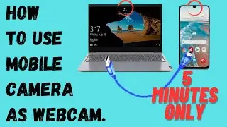 How to use mobile camera as WEBCAM || use smartphone as webcam in PC, Laptop & computer