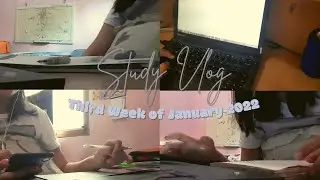 Study Vlog | Third Week of January 2022 #studyvlogseries