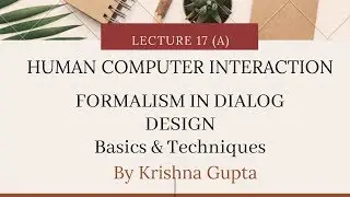 Formalism in dialog design