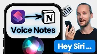 How to Take HANDS-FREE Notion Voice Notes with iPhone Shortcuts