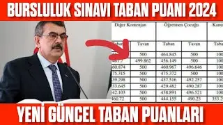 2024 BURSLULUK SINAVI TABAN PUANI ( YENİ GÜNCEL )