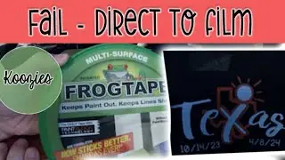 DTF Koozie FAIL! What NOT to use with Direct to Film Transfers!