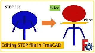 🔧Modifying a STEP File in FreeCAD: Slicing a STEP File