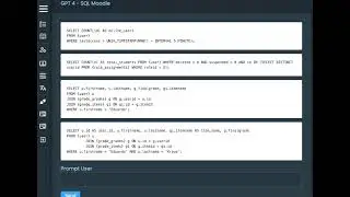 SQL generation for Moodle achieved through ChatGPT.