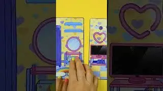 DIY Quiet Book Toca Boca  Life World/Neon Rainbow Apartment Makeover / Miss Paper Dolls