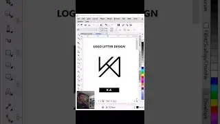 KA Logo Letter Design in CorelDRAW 