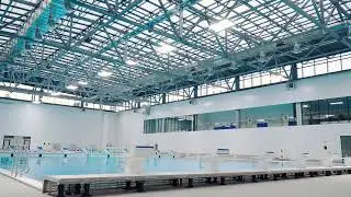 Освещение дворца водных видов спорта Симферополь