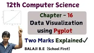 📊 Chapter 16 - Two Marks Explained | Data Visualization using Pyplot | 12th Computer Science