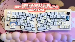 Cidoo ABM066 Alice Mechanical Keyboard Sound Test Asmr