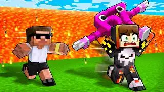 I PRETENDED TO BE A NOOB IN LAVA RISING MINECRAFT!!