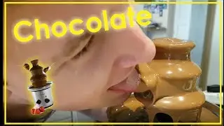 Trying out my own chocolate fountain