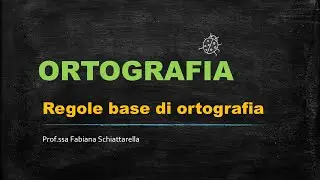 Ortografia   Regole base di ortografia