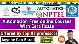 Industrial Automation Free online Courses with Certificate|Nptel Industrial Automation online Course