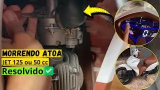 Regulando CARBURADOR JET 125 ou 50cc Shineray - Rotação Baixa e Apagando - 2024