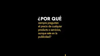 Por qué siempre preguntan el precio, aunque este en la publicidad.