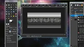 How to create a metal engraved text button in GIMP