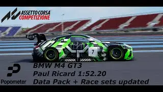 ACC BMW M4 GT3 - Paul Ricard 1:52.20 - Hotlap + Setup in the Data Pack