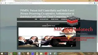 Privacy preserving of electronic health records with encryption cloud EHR WWW.MICANSINFOTECH.COM