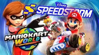 DISNEY SPEEDSTORM! MARIO KART WORLD!!? With TrapQ
