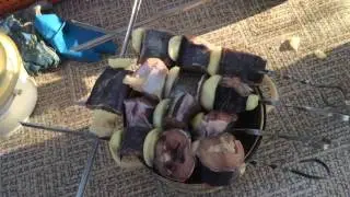 Шашлык из африканского клариевого сома