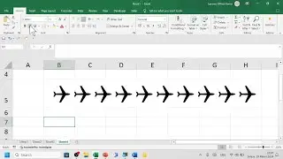 Tutorial Menampilkan Simbol Pesawat di Sel Microsoft Excel