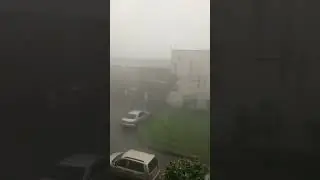 Тропический ливень в Новокузнецке. 
