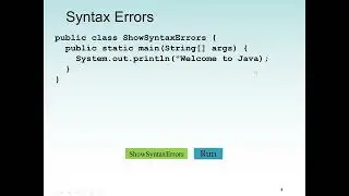 Type of Java Program Errors. Differences between syntax errors, runtime errors, and logic errors.