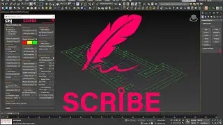 Array and retopologizing splines using Scribe