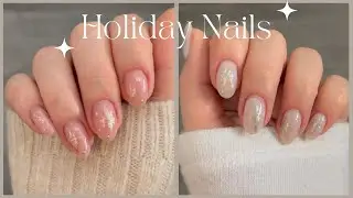 EASY and fast HOLIDAY nail design for SHORT (or any length) NAILS