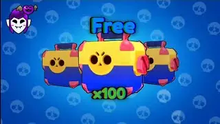 100 Free Mega Box Opening❤️🔥 #shorts #brawlstars